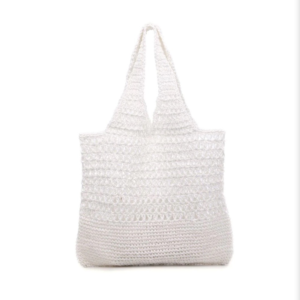 Urban Topanga white mesh tote.